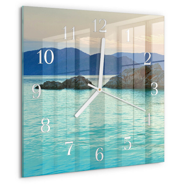 Orologio quadrato Isola marina
