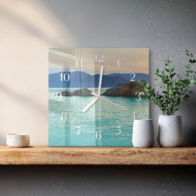 Orologio quadrato Isola marina