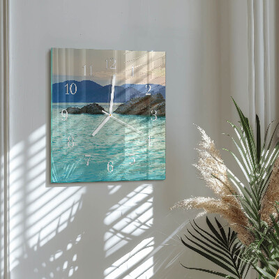 Orologio quadrato Isola marina