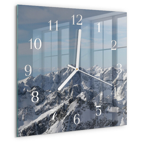 Orologio quadrato Montagne
