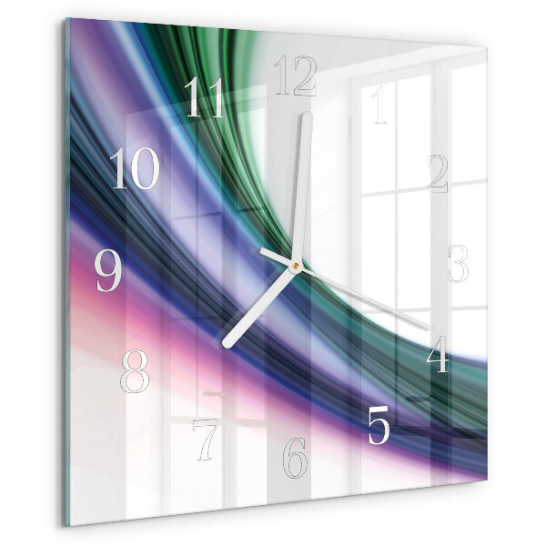 Orologio quadrato Linee astratte
