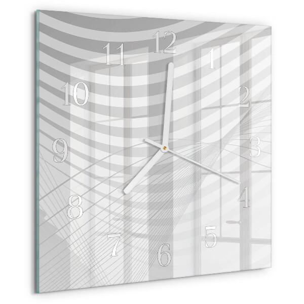 Orologio quadrato Linee astratte