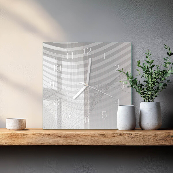 Orologio quadrato Linee astratte