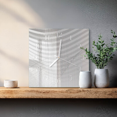 Orologio quadrato Linee astratte