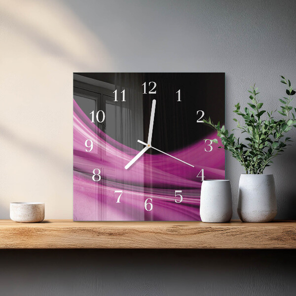 Orologio quadrato Linee astratte