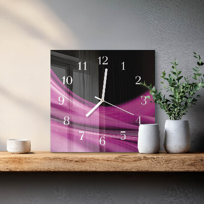 Orologio quadrato Linee astratte