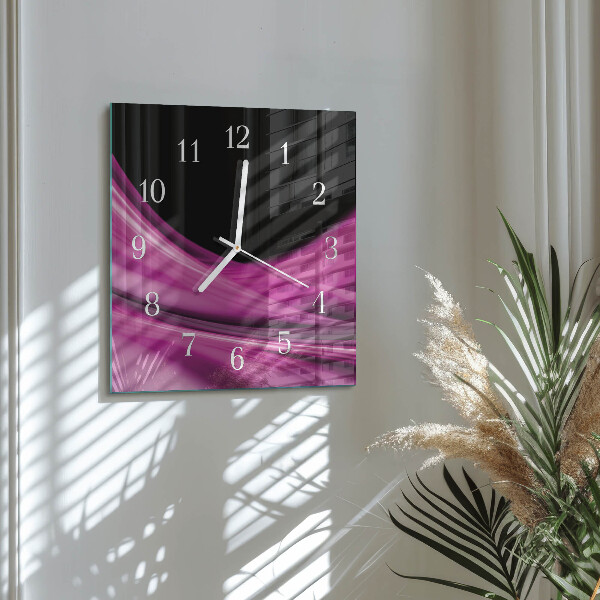 Orologio quadrato Linee astratte