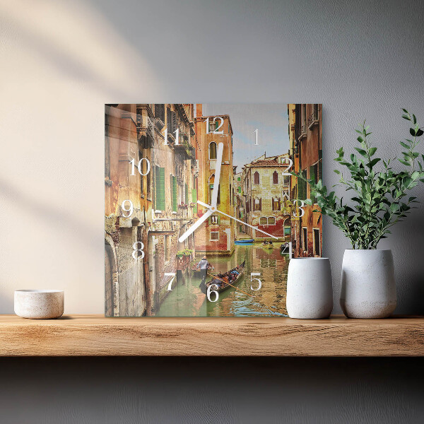 Orologio quadrato La barca veneziana