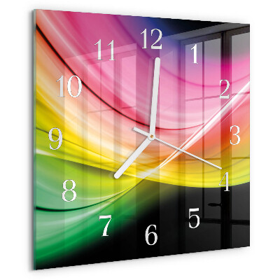 Orologio quadrato Linee astratte