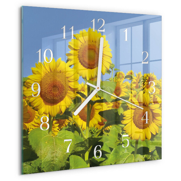 Orologio quadrato Girasoli