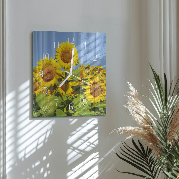 Orologio quadrato Girasoli