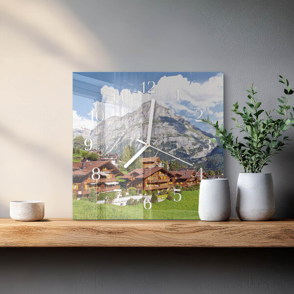 Orologio quadrato Montagne