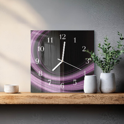 Orologio quadrato Linee astratte