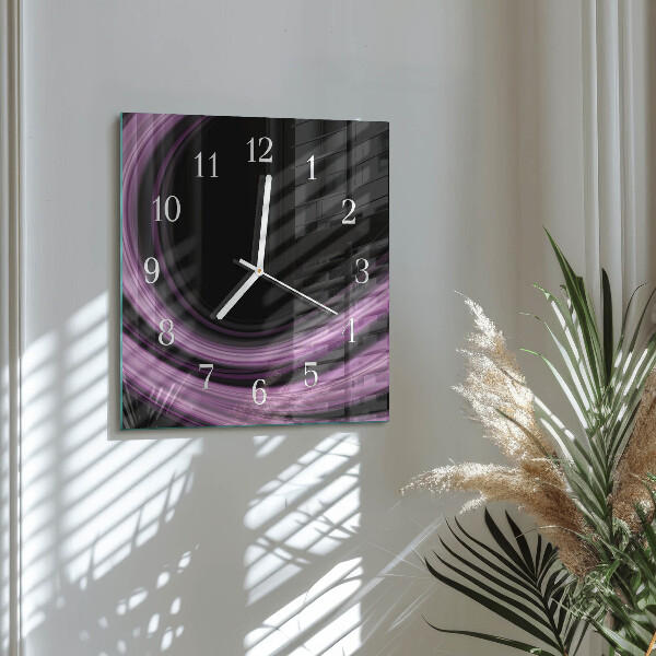 Orologio quadrato Linee astratte