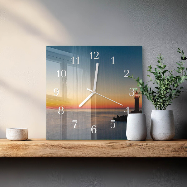 Orologio quadrato Mare del faro