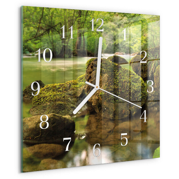 Orologio quadrato Fiume del paesaggio