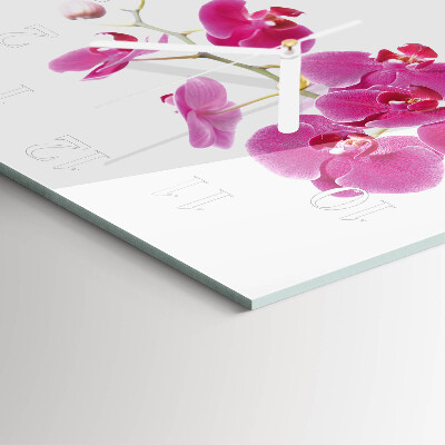 Orologio quadrato Orchidea