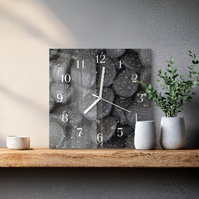 Orologio quadrato Pietre Acqua
