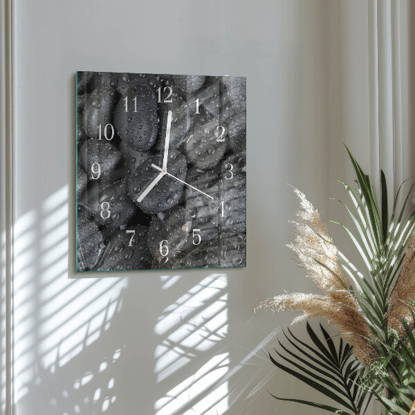 Orologio quadrato Pietre Acqua