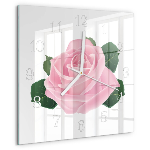 Orologio quadrato Rosa
