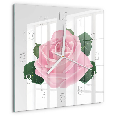 Orologio quadrato Rosa