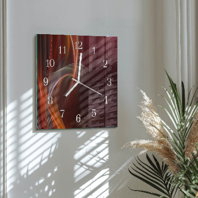 Orologio quadrato Linee astratte