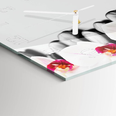 Orologio quadrato Pietre per orchidee
