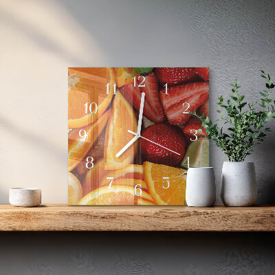 Orologio quadrato Frutta