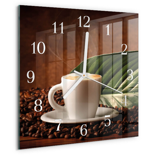 Orologio quadrato Tazza di caffè