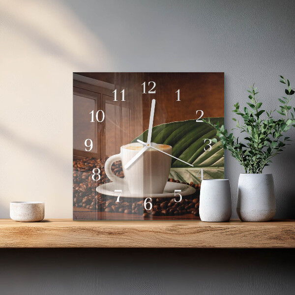 Orologio quadrato Tazza di caffè