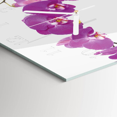 Orologio quadrato Orchidea