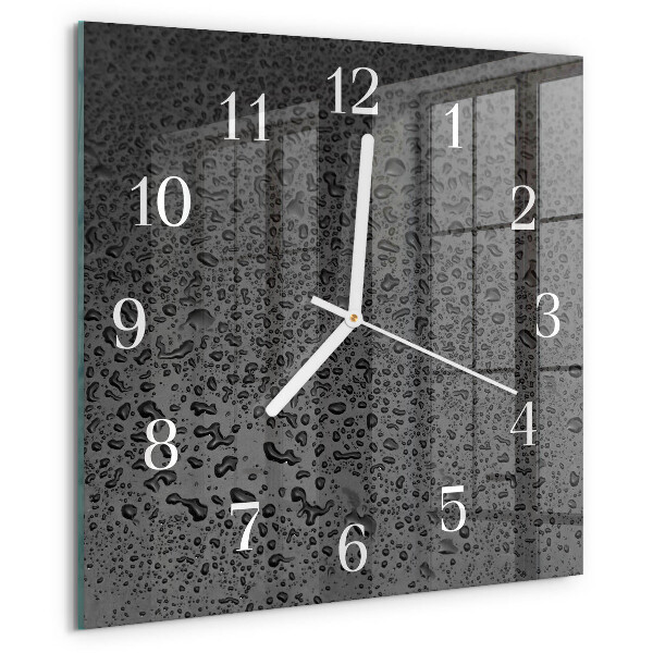 Orologio quadrato Gocce d'acqua