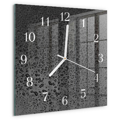 Orologio quadrato Gocce d'acqua