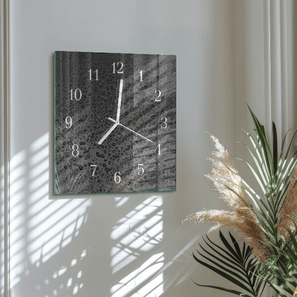 Orologio quadrato Gocce d'acqua