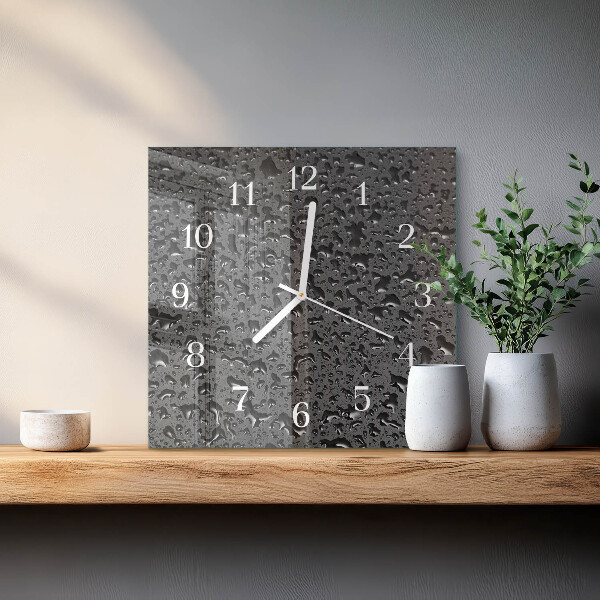Orologio quadrato Gocce d'acqua