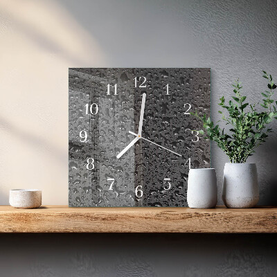Orologio quadrato Gocce d'acqua