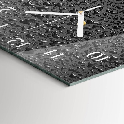 Orologio quadrato Gocce d'acqua
