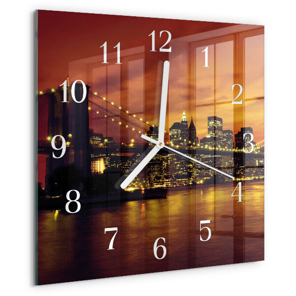 Orologio quadrato Ponte orizzontale