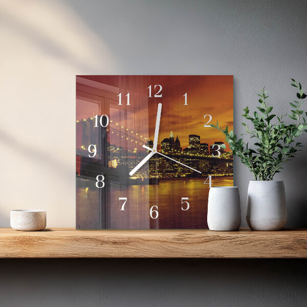 Orologio quadrato Ponte orizzontale