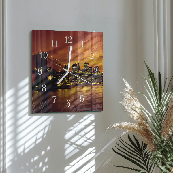 Orologio quadrato Ponte orizzontale