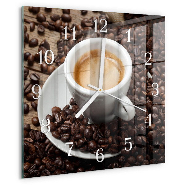 Orologio quadrato Tazza di caffè