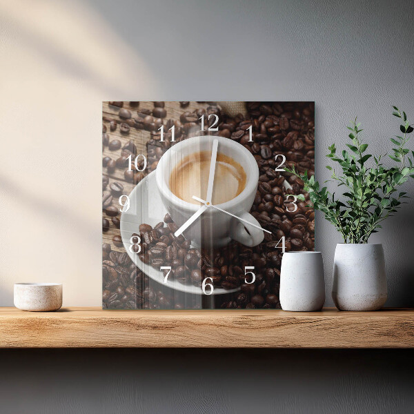 Orologio quadrato Tazza di caffè