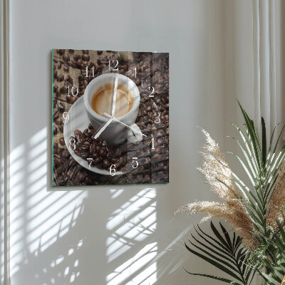 Orologio quadrato Tazza di caffè