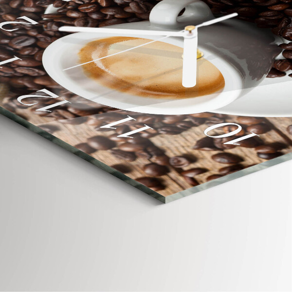 Orologio quadrato Tazza di caffè