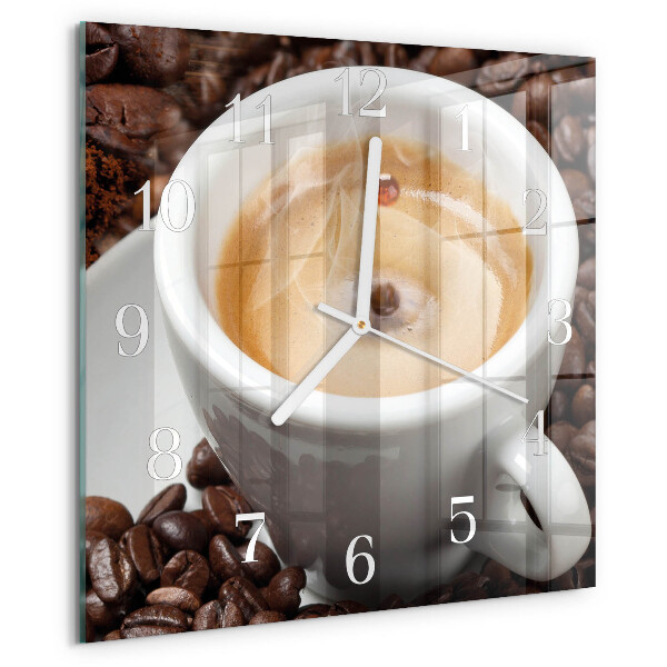 Orologio quadrato Tazza di caffè