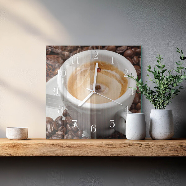 Orologio quadrato Tazza di caffè