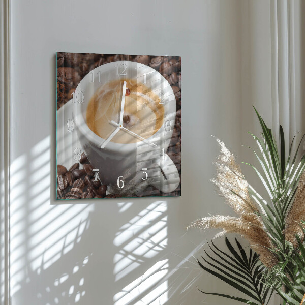 Orologio quadrato Tazza di caffè