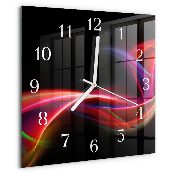 Orologio quadrato Linee astratte
