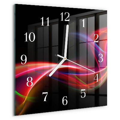 Orologio quadrato Linee astratte