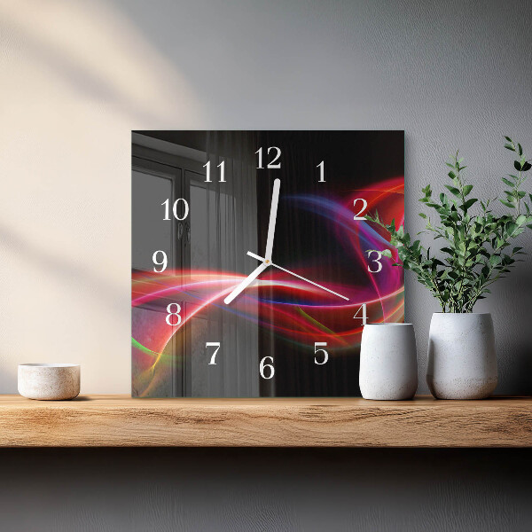 Orologio quadrato Linee astratte